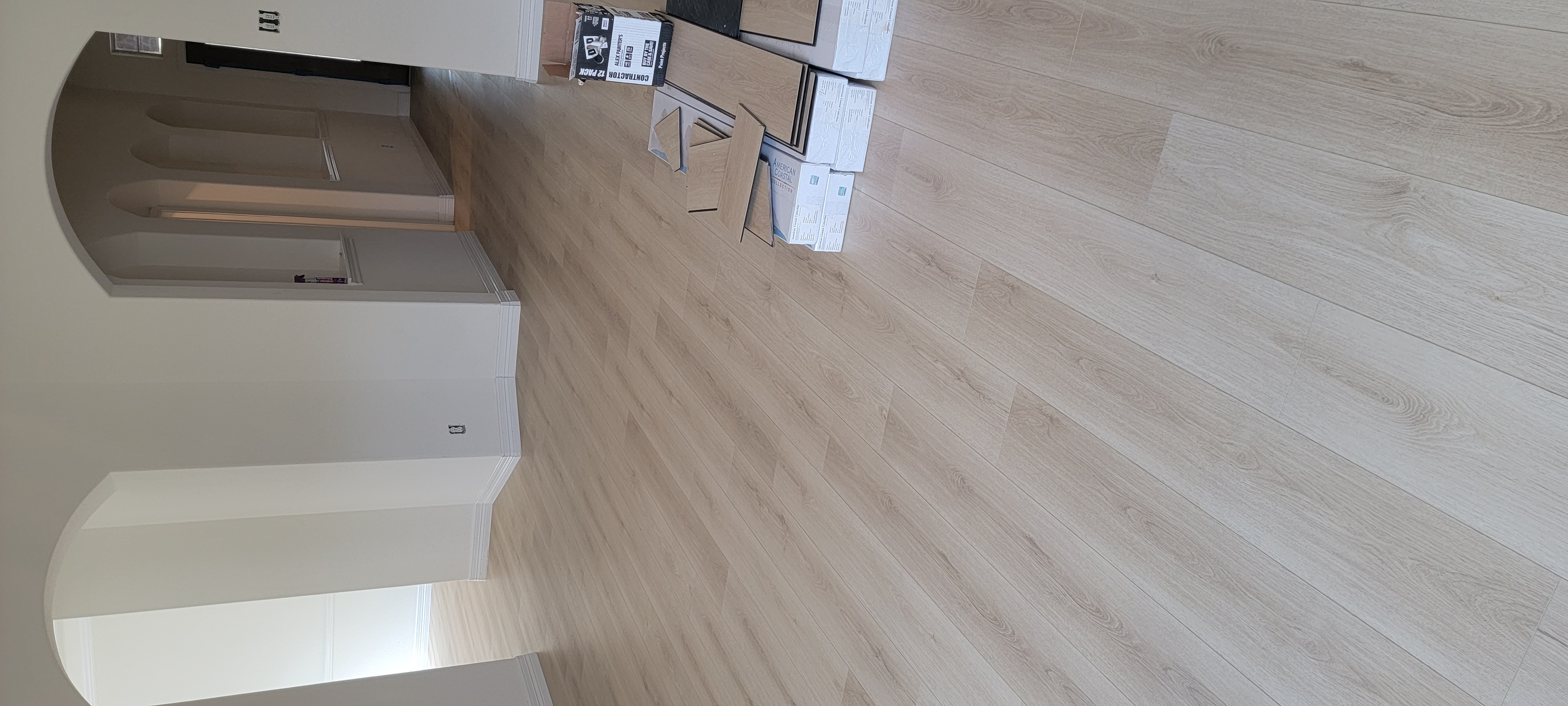 K&J Flooring project photo of completed plank work
