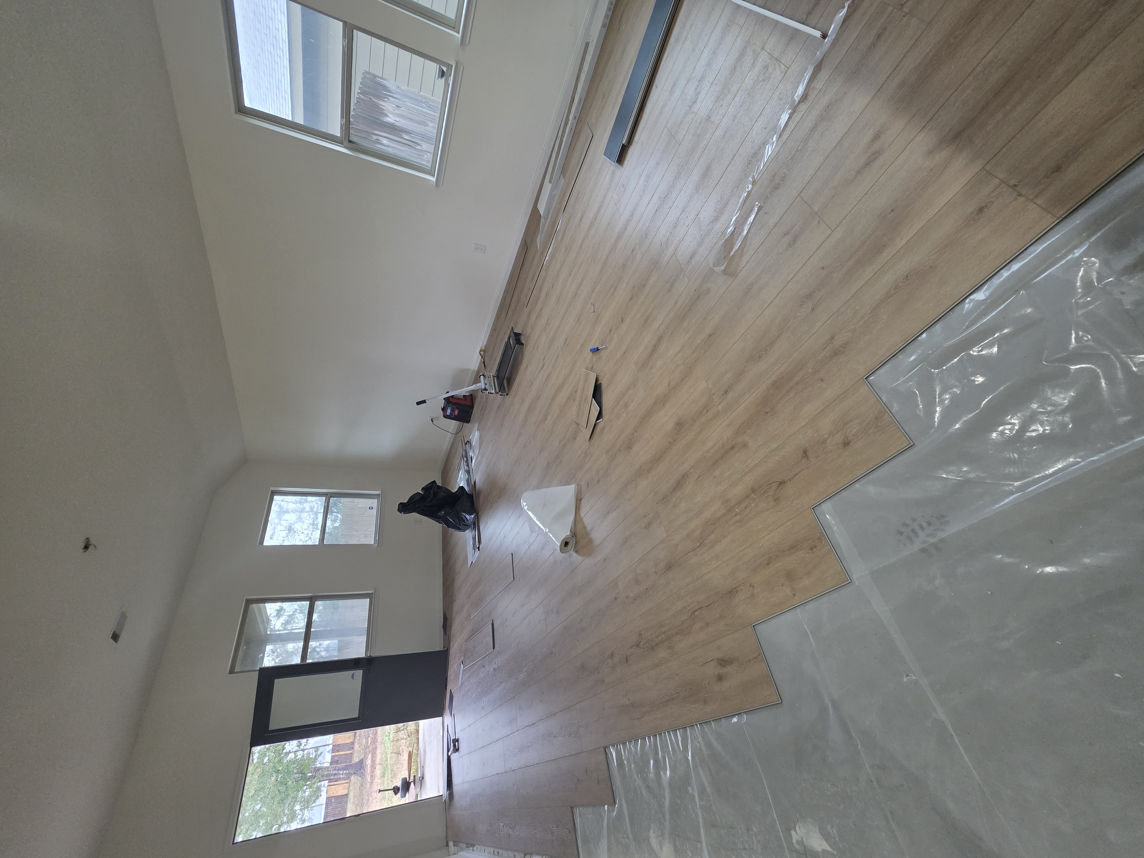 Finished flooring installation by K&J Flooring